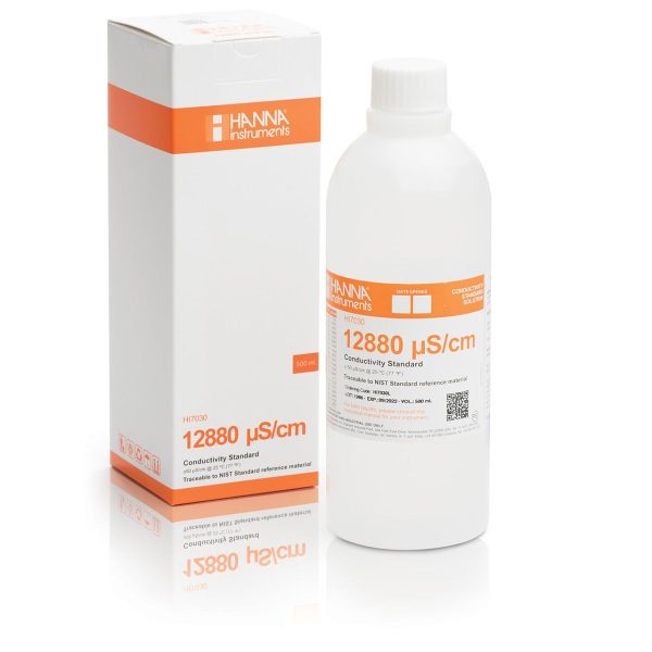 Solución Estándar de Conductividad 12880 µS/cm (500mL) HANNA HI7030L