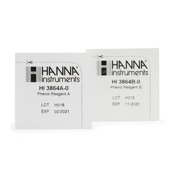 Reactivos de repuesto para el kit químico de pruebas para fenoles (100 pruebas) HANNA HI3864-100