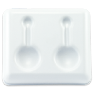 LaMotte 159 | Placa puntual – Plástico, dos pozos